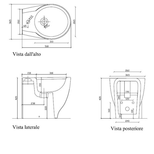 GALASSIA ERGO BIDET A SUELO