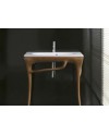 GALASSIA ERGO LAVABO CON ESTRUCTURA EN MADERA