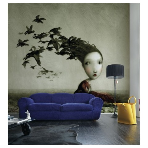 INKIOSTRO BIANCO CORVI PAPEL DECORATIVO VINILICO