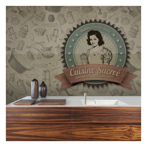 INKIOSTRO BIANCO CUISINE SUCREE PAPEL DECORATIVO VINILICO