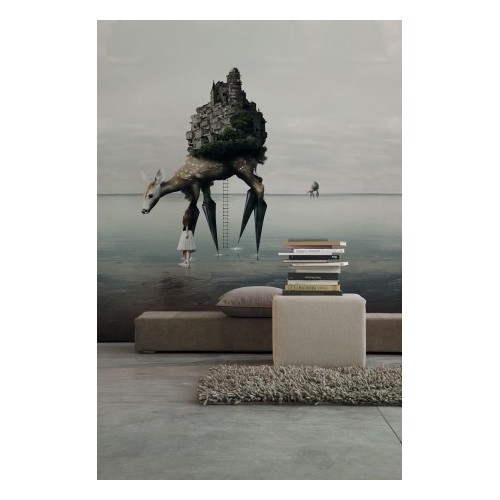 INKIOSTRO BIANCO THE MIGRATION PAPEL DECORATIVO VINILICO