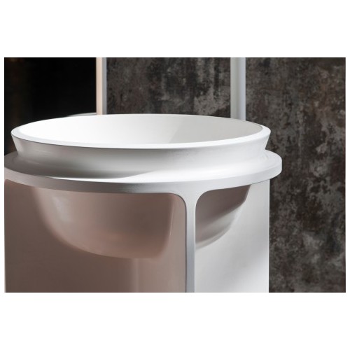 Controstampo es un lavabo freestanding de Falper | Terracerámica