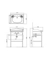GENTRY HOME NEW VICTORIAN  LAVABO + CONSOLA  (varios acabados)