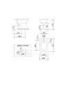 GENTRY HOME VICTORIAN BIDET A SUELO PORCELANA