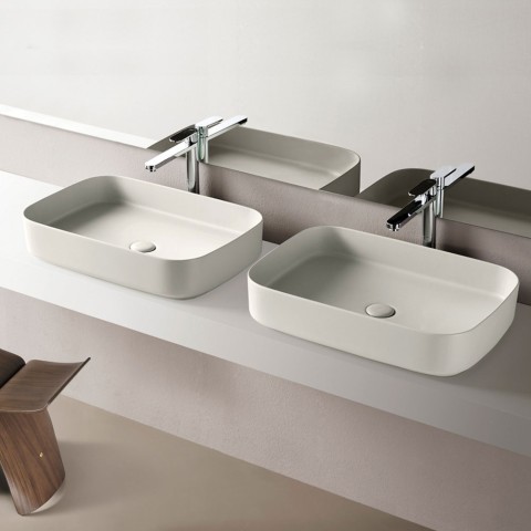 Shui Comfort es un lavabo ovalado de colores de Cielo | Terracerámica