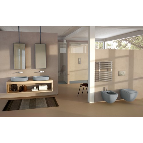 Shui Comfort es un lavabo ovalado de colores de Cielo | Terracerámica