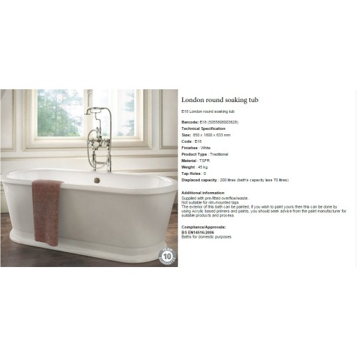 bañera-burlington-london-round-terra-ceramica