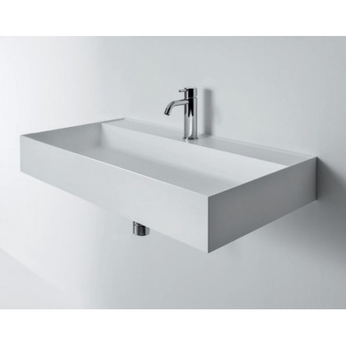 Quattro.Zero es un lavabo de Falper rectangular| Terracerámica