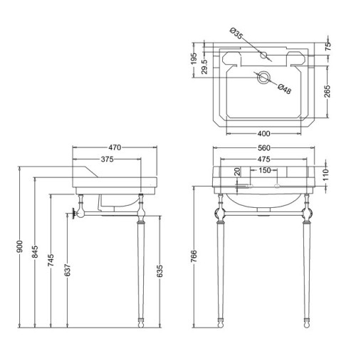 lavabo-rectangular-burlington-soporte-cromo-edwardian-terra-ceramica