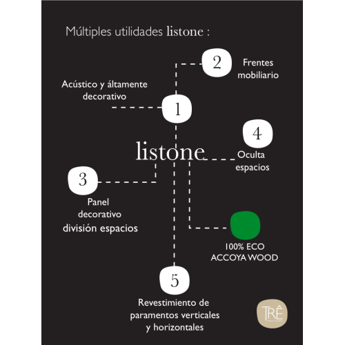 PANEL DECORATIVO TRE DESIGN / LISTONE COLORE