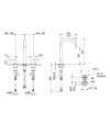 FANTINI ICONA DECO BATERÍA LAVABO 3 ELEMENTOS