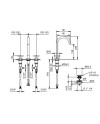 FANTINI ICONA CLASSIC BATERÍA LAVABO 3 ELEMENTOS