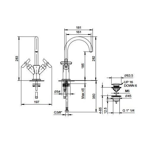 FANTINI ICONA CLASSIC MONOBLOC LAVABO (VARIOS ACABADOS)