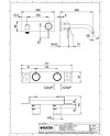 FANTINI NOSTROMO MONOMANDO LAVABO A PARED (VARIOS ACABADOS)