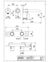 FANTINI NOSTROMO MONOMANDO LAVABO A PARED (VARIOS ACABADOS)