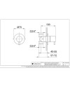 FANTINI NOSTROMO LLAVE DE PASO 3/4" (VARIOS ACABADOS)