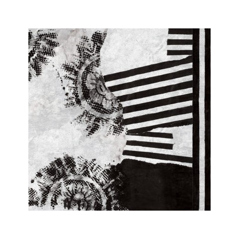 INKIOSTRO BIANCO BLACK LACE PAPEL DECORATIVO VINILICO