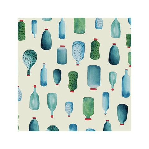 INKIOSTRO BIANCO BOTTLE FLY PAPEL DECORATIVO VINILICO