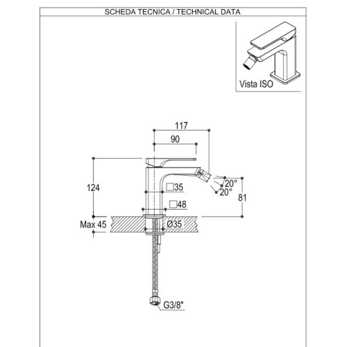 RITMONIO GLITTER GRIFO BIDET (VARIOS ACABADOS)