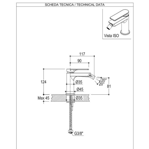 RITMONIO POIS GRIFO BIDET (VARIOS ACABADOS)