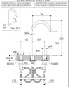 RITMONIO DIAMETRO 35 GRUPO MEZCLADOR TRES AGUJEROS PARA LAVABO (VARIOS ACABADOS)
