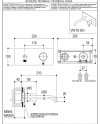 RITMONIO DIAMETRO 35 MEZCLADOR MONOMANDO EMPOTRADO LAVABO (VARIOS ACABADOS)