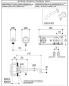 RITMONIO DIAMETRO 35 MEZCLADOR MONOMANDO EMPOTRADO LAVABO (VARIOS ACABADOS)