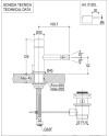 RITMONIO DIAMETRO 35 MEZCLADOR MONOMANDO BIDET (VARIOS ACABADOS)
