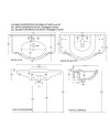 GALASSIA ETHOS LAVABO CON TOALLERO (VARIOS COLORES)