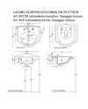GALASSIA ETHOS LAVABO CON TOALLERO 55cm (VARIOS COLORES)