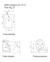 GALASSIA PLUS DESIGN BIDET SUSPENDIDO