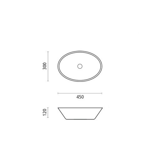 BATHCO TRIESTE LAVABO SOBRE ENCIMERA (VARIOS ACABADOS)