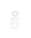 BATHCO JAVA LAVABO PEDESTAL (VARIOS COLORES)