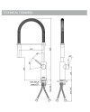 PAFFONI PROFESIONAL LIGHT EXCLUSIVE GRIFO COCINA (VARIOS ACABADOS)