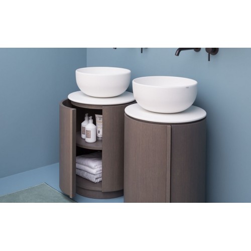 Shui Comfort es un lavabo redondo de colores de Cielo | Terracerámica
