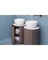 Shui Comfort es un lavabo redondo de colores de Cielo | Terracerámica