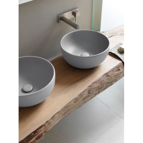 Shui Comfort es un lavabo redondo de colores de Cielo | Terracerámica