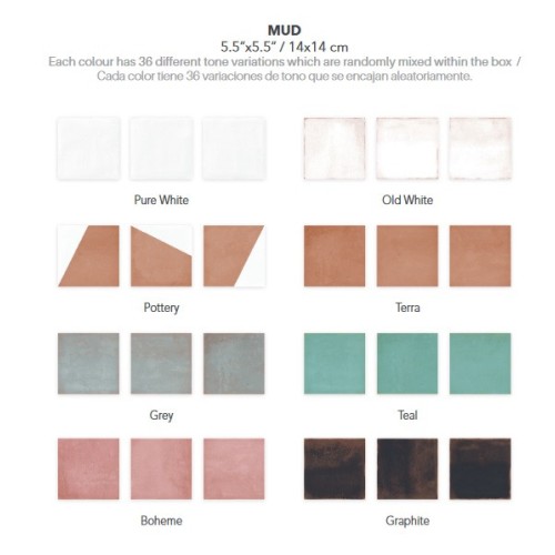 Mud Diamond de Wow es un porcelánico irregular | Terracerámica