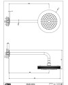 GESSI INCISO ROCIADOR DUCHA PARED (VARIOS ACABADOS)