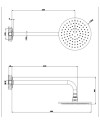 GESSI INCISO ROCIADOR DUCHA PARED (VARIOS ACABADOS)