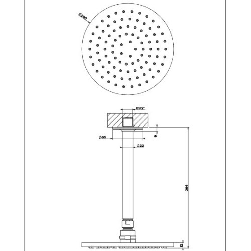 GESSI INCISO ROCIADOR DUCHA TECHO (VARIOS ACABADOS)