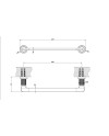 GESSI INCISO TOALLERO A PARED 30cm (VARIOS ACABADOS)