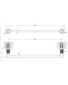 GESSI INCISO TOALLERO A PARED 45cm (VARIOS ACABADOS)