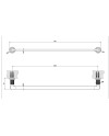 GESSI INCISO TOALLERO A PARED 60cm (VARIOS ACABADOS)