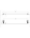 GESSI INCISO TOALLERO A PARED 80cm (VARIOS ACABADOS)