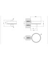 GESSI 316 JABONERA PARED (VARIOS ACABADOS)
