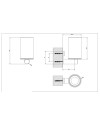 GESSI 316 PORTAVASO PARED (VARIOS ACABADOS)