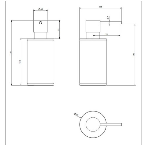 GESSI 316 DOSIFICADOR ENCIMERA (VARIOS ACABADOS)