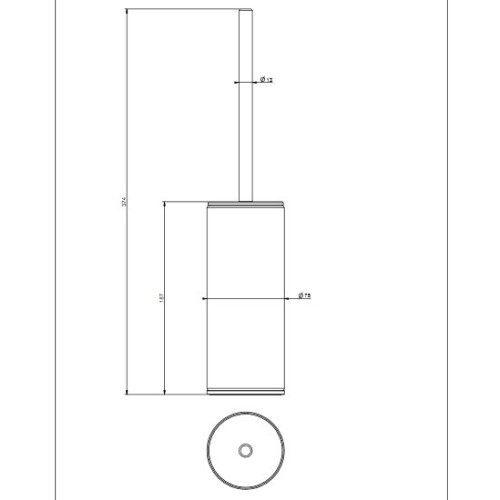 GESSI 316 ESCOBILLERO SUELO (VARIOS ACABADOS)