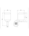 GESSI GOCCIA VASO PARED (VARIOS ACABADOS)